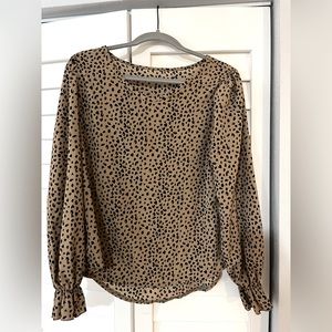 Brown/tan SHEIN blouse